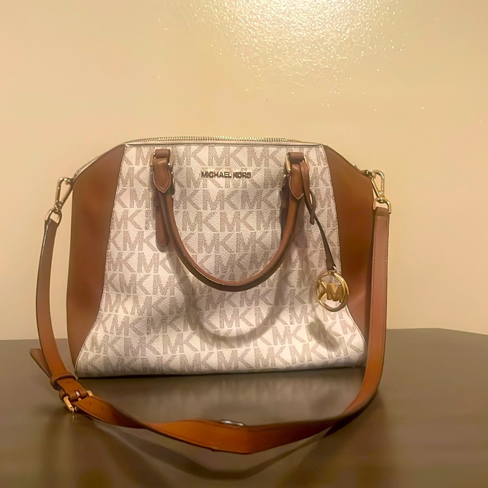 MK white logo Bag
